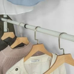SoBuy Clothes Racks Telescopic Wardrobe Organiser Hanging Rail Clothes Storage Shelf,KLS03 8 SoBuy Clothes Racks Telescopic Wardrobe Organiser Hanging Rail Clothes Storage Shelf,KLS03 -SOBUY Shop 10359073 4