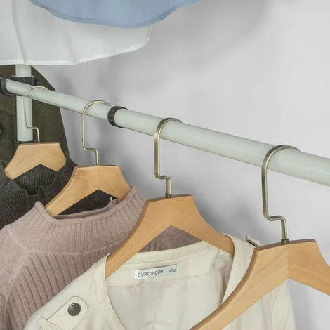 SoBuy Clothes Racks Telescopic Wardrobe Organiser Hanging Rail Clothes Storage Shelf,KLS03 4 SoBuy Clothes Racks Telescopic Wardrobe Organiser Hanging Rail Clothes Storage Shelf,KLS03 - Image 4