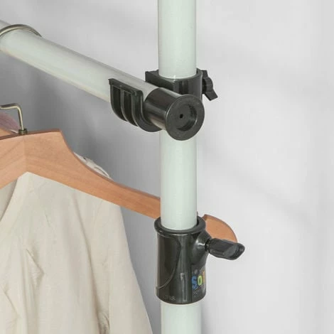 SoBuy Clothes Racks Telescopic Wardrobe Organiser Hanging Rail Clothes Storage Shelf,KLS03 5 SoBuy Clothes Racks Telescopic Wardrobe Organiser Hanging Rail Clothes Storage Shelf,KLS03 - Image 5