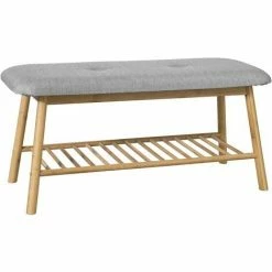 SoBuy Shoe Racks And Tidies Hallway Seat Bench End Bench With Seat Cushion,FSR24-K-HG