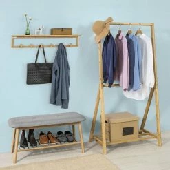 SoBuy Shoe Racks And Tidies Hallway Seat Bench End Bench With Seat Cushion,FSR24-K-HG 2 SoBuy Shoe Racks And Tidies Hallway Seat Bench End Bench With Seat Cushion,FSR24-K-HG -SOBUY Shop 11278578 3