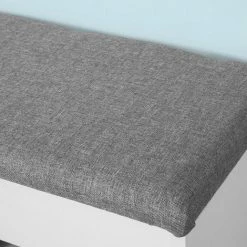 SoBuy White Wood 2 Tiers Shoe Storage Bench Cabinet With Padded Seat FSR25-HG 3 SoBuy White Wood 2 Tiers Shoe Storage Bench Cabinet With Padded Seat FSR25-HG -SOBUY Shop 11751723 4