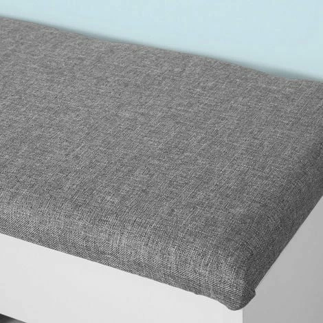 SoBuy White Wood 2 Tiers Shoe Storage Bench Cabinet with Padded Seat FSR25-HG SoBuy White Wood 2 Tiers Shoe Storage Bench Cabinet With Padded Seat FSR25-HG -SOBUY Shop 11751723 4