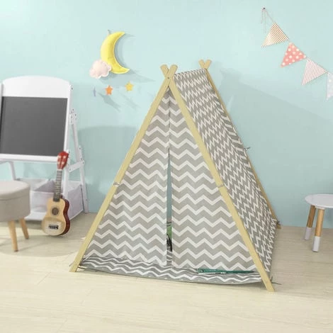 SoBuy Gift Kids Teepee Children Play Tent Playhouse With Floor Mat OSS02-HG 2 SoBuy Gift Kids Teepee Children Play Tent Playhouse With Floor Mat OSS02-HG - Image 2