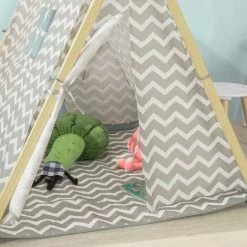 SoBuy Gift Kids Teepee Children Play Tent Playhouse With Floor Mat OSS02-HG 9 SoBuy Gift Kids Teepee Children Play Tent Playhouse With Floor Mat OSS02-HG -SOBUY Shop 12271617 5