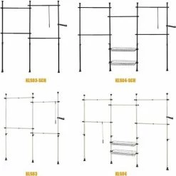 SoBuy Clothes Racks Adjustable Shelf Hanging Rail KLS04 -SOBUY Shop 12271619 5