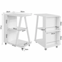 SoBuy Kitchen Serving Trolley Storage Trolley FKW77-W 3 SoBuy Kitchen Serving Trolley Storage Trolley FKW77-W -SOBUY Shop 12599745 4