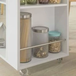 SoBuy Kitchen Serving Trolley Storage Trolley FKW77-W 4 SoBuy Kitchen Serving Trolley Storage Trolley FKW77-W -SOBUY Shop 12599745 5