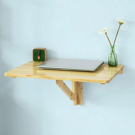 SoBuy Wood Wall-mounted Drop-leaf Table, Folding Kitchen & Dining Table Desk, Children Table, 60x40cm, FWT03-N 1 SoBuy Wood Wall-mounted Drop-leaf Table, Folding Kitchen & Dining Table Desk, Children Table, 60x40cm, FWT03-N