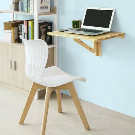 SoBuy Wood Wall-mounted Drop-leaf Table, Folding Kitchen & Dining Table Desk, Children Table, 60x40cm, FWT03-N 2 SoBuy Wood Wall-mounted Drop-leaf Table, Folding Kitchen & Dining Table Desk, Children Table, 60x40cm, FWT03-N - Image 2