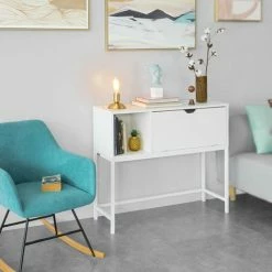 SoBuy Console Table Hall Table Side Table End Table Living Room Table,FSB21-W 7 SoBuy Console Table Hall Table Side Table End Table Living Room Table,FSB21-W -SOBUY Shop 13513866 3