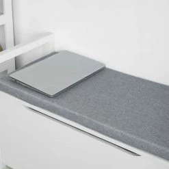 SoBuy Storage Bench With Lift Up Top And Seat Cushion, Bench With Storage Chest, Toy Chest, FSR76-W -SOBUY Shop 15935782 4