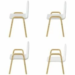 SoBuy Set Of 2 Children Chairs, Wooden Kids Children Chair Stool, Height Adjustable,KMB24-WX2 -SOBUY Shop 15935792 5