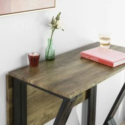 SoBuy Bar Set-Half-folded Bar Table And 4 Stools, 5 Pieces Home Kitchen Breakfast Bar, OGT24-N 3 SoBuy Bar Set-Half-folded Bar Table And 4 Stools, 5 Pieces Home Kitchen Breakfast Bar, OGT24-N -SOBUY Shop 16499644 4