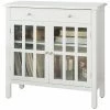SoBuy White Sideboard Storage Cabinet Cupboard 2 Drawers 2 Door,FSB23-W