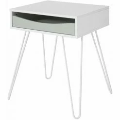 SoBuy Side Table End Table Bedside Table, Coffee Table Bed Sofa Side Table,FBT82-W