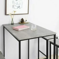 SoBuy Bar Set-1 Bar Table And 4 Stools, Home Kitchen Breakfast Bar Set Furniture Dining Set OGT15-HG 9 SoBuy Bar Set-1 Bar Table And 4 Stools, Home Kitchen Breakfast Bar Set Furniture Dining Set OGT15-HG -SOBUY Shop 24121772 5