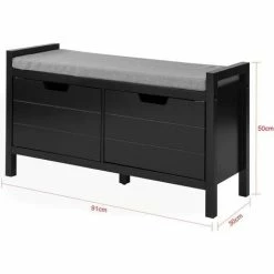 SoBuy Shoe Bench Shoe Rack Shoe Cabinet Hallway Storage Bench,FSR63-SCH 7 SoBuy Shoe Bench Shoe Rack Shoe Cabinet Hallway Storage Bench,FSR63-SCH -SOBUY Shop 25955907 3
