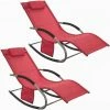 SoBuy Outdoor Garden Rocking Chair Sun Lounger,OGS28-Rx2