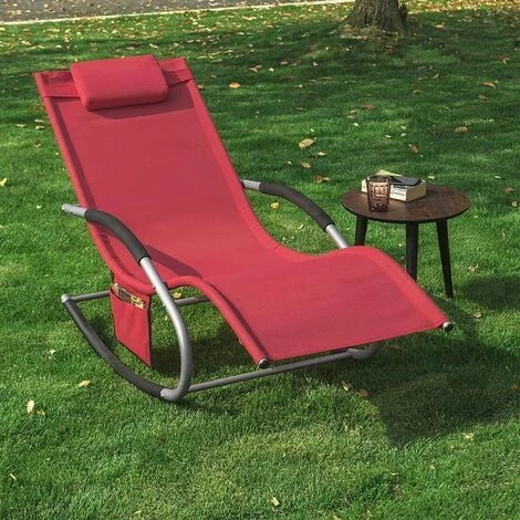 SoBuy Outdoor Garden Rocking Chair Sun Lounger,OGS28-Rx2 SoBuy Outdoor Garden Rocking Chair Sun Lounger,OGS28-Rx2 -SOBUY Shop 37949333 2