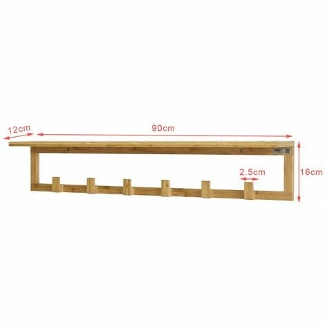 SoBuy Hallway Furniture Set,Shoe Bench Racks And Wall Shelf,FSR24-K-HG+FHK06-N 4 SoBuy Hallway Furniture Set,Shoe Bench Racks And Wall Shelf,FSR24-K-HG+FHK06-N - Image 4