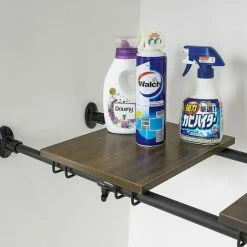 SoBuy Telescopic Shelf With 2 Removable Shelves,Adjustable Plant Flower Shelf,Clothes Shelf,Over Washing Machine Shelf,SoBuy KLS10-SCH -SOBUY Shop 40332678 5