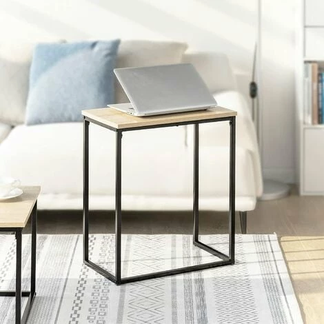 SoBuy Set Of 2 Industrial Style Side Tables End Tables Nesting Tables Coffee Table, FBT108-N 4 SoBuy Set Of 2 Industrial Style Side Tables End Tables Nesting Tables Coffee Table, FBT108-N - Image 4