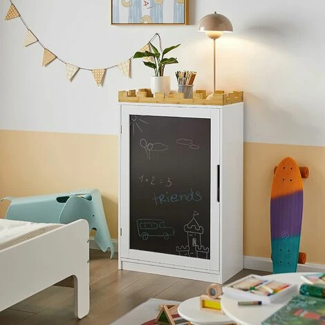 SoBuy Children Bookcase Book Shelf with Blackboard Children Storage Chest Cabinet Display Shelf Rack Organizer,KMB43-W SoBuy Children Bookcase Book Shelf With Blackboard Children Storage Chest Cabinet Display Shelf Rack Organizer,KMB43-W -SOBUY Shop 48339019 2