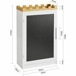 SoBuy Children Bookcase Book Shelf With Blackboard Children Storage Chest Cabinet Display Shelf Rack Organizer,KMB43-W 2 SoBuy Children Bookcase Book Shelf With Blackboard Children Storage Chest Cabinet Display Shelf Rack Organizer,KMB43-W -SOBUY Shop 48339019 3