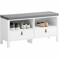 SoBuy 2 Drawers Hallway Storage Bench Shoe Cabine,FSR106-W