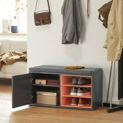 SoBuy Shoe Storage Bench With Removable Seat Cushion,FSR109-HG 9 SoBuy Shoe Storage Bench With Removable Seat Cushion,FSR109-HG -SOBUY Shop 53537386 5