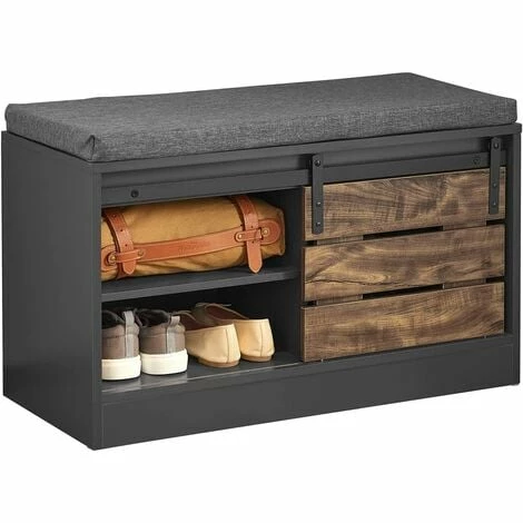 SoBuy Hallway Shoe Bench Shoe Cabinet Shoe Rack With Sliding Door,FSR120-HG 1 SoBuy Hallway Shoe Bench Shoe Cabinet Shoe Rack With Sliding Door,FSR120-HG