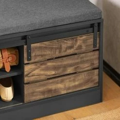 SoBuy Hallway Shoe Bench Shoe Cabinet Shoe Rack With Sliding Door,FSR120-HG 8 SoBuy Hallway Shoe Bench Shoe Cabinet Shoe Rack With Sliding Door,FSR120-HG -SOBUY Shop 53630411 4