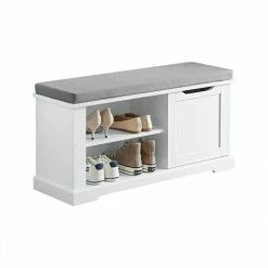 SoBuy Shoe Cabinet Shoe Rack With One Door,FSR84-W