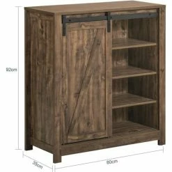 SoBuy Storage Cabinet Sideboard Hallway Shoe Cabinet With Sliding Door,FSB59-N -SOBUY Shop 53830121 3
