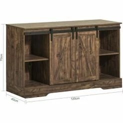 SoBuy Storage Cabinet Sideboard With 2 Sliding Doors,FSB60-N -SOBUY Shop 53830122 3