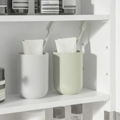 SoBuy Bathroom Wall Mirror Cabinet, BZR55-W -SOBUY Shop 55298448 5