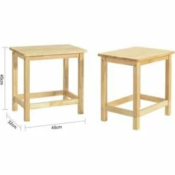 SoBuy Set Of 2 Dining Stools Dining Room Stools Kitchen Stools Rubber Wood Stools,FST91-Nx2 2 SoBuy Set Of 2 Dining Stools Dining Room Stools Kitchen Stools Rubber Wood Stools,FST91-Nx2 -SOBUY Shop 55298458 3
