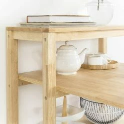 SoBuy Rubber Wood Dining Table Dining Room Table Kitchen Table,FWT69-N -SOBUY Shop 55298462 4