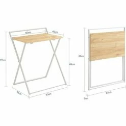 SoBuy Foldable Desk Computer Desk Children Teenagers Desk,FWT88-WN -SOBUY Shop 55298468 3