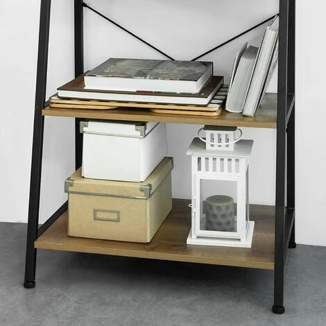 SoBuy 4 Tiers Ladder Shelf Bookcase Book Shelf, STR09-PF 5 SoBuy 4 Tiers Ladder Shelf Bookcase Book Shelf, STR09-PF - Image 5