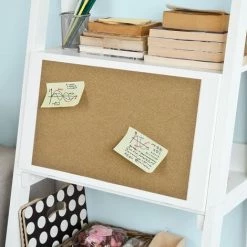 SoBuy Computer Table Storage Display Shelving, Bookcase/Memo Board,FRG115-W -SOBUY Shop 5571729 4