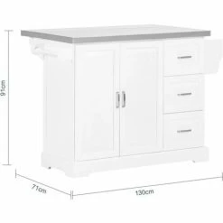 SoBuy Kitchen Extendable Island Kitchen Cabinet,FKW41-ST -SOBUY Shop 58370511 3