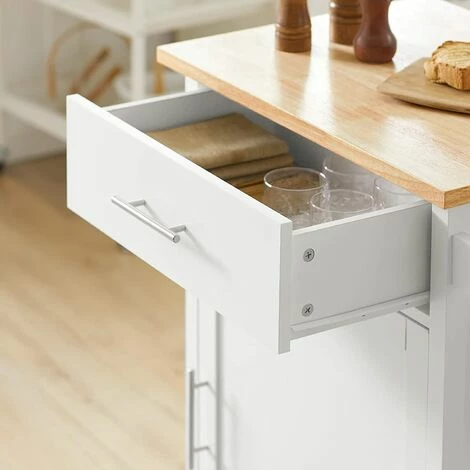 SoBuy Kitchen Trolley Cart Storage Trolley Cabinet Cupboard,FKW102-WN 4 SoBuy Kitchen Trolley Cart Storage Trolley Cabinet Cupboard,FKW102-WN - Image 4