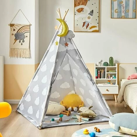 SoBuy Children Play Tent Playhouse Kids Teepee Tipi with Floor Mat,OSS03-A01 SoBuy Children Play Tent Playhouse Kids Teepee Tipi With Floor Mat,OSS03-A01 -SOBUY Shop 58370517 2