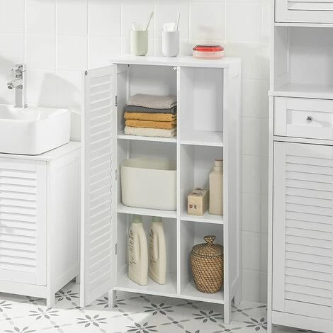 SoBuy Bathroom Storage Cabinet Cupboard,BZR39-W 3 SoBuy Bathroom Storage Cabinet Cupboard,BZR39-W - Image 3