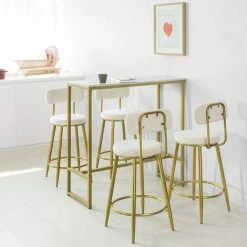 SoBuy Kitchen Breakfast Bar Table Dining Table Coffee Bar,FSB34-G -SOBUY Shop 58370528 5