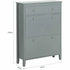 SoBuy Shoe Cabinet Shoe Rack Shoe Storage Cupboard Organizer Unit,FSR89-HG 7 SoBuy Shoe Cabinet Shoe Rack Shoe Storage Cupboard Organizer Unit,FSR89-HG -SOBUY Shop 58370535 3