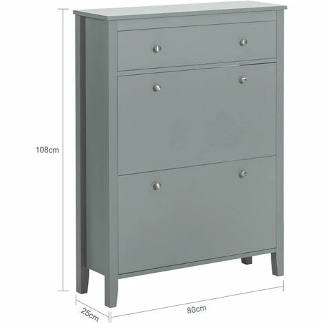 SoBuy Shoe Cabinet Shoe Rack Shoe Storage Cupboard Organizer Unit,FSR89-HG 3 SoBuy Shoe Cabinet Shoe Rack Shoe Storage Cupboard Organizer Unit,FSR89-HG - Image 3