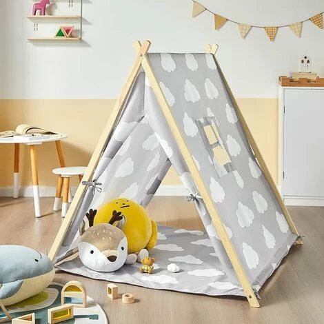 SoBuy Children Kids Play Tent Playhouse With Floor Mat,OSS02-F01 2 SoBuy Children Kids Play Tent Playhouse With Floor Mat,OSS02-F01 - Image 2